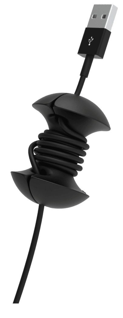 Black Applecore with wrapped cable